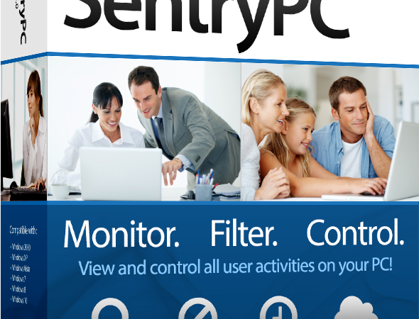 SentryPC - Computer Monitoring & Control Software - 1 License